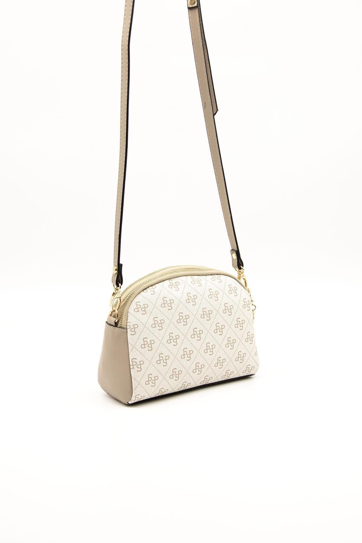 Silver & Polo SP1144 Kadın Çapraz Çanta Bej-Kum
