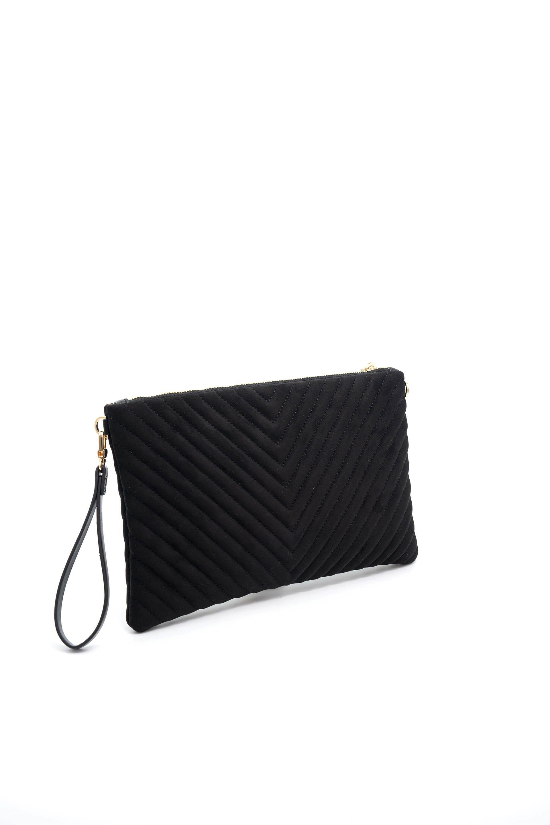 Silver & Polo SP1034 Kadın Portföy & Clutch Süet Siyah