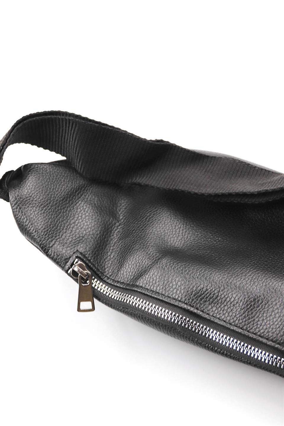 Arı Deri 814ARI Bel Çantası & FreeBag Siyah