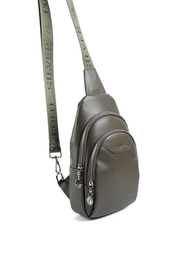 Silver & Polo SP959 Kadın Vücut Çantası Zeytuni