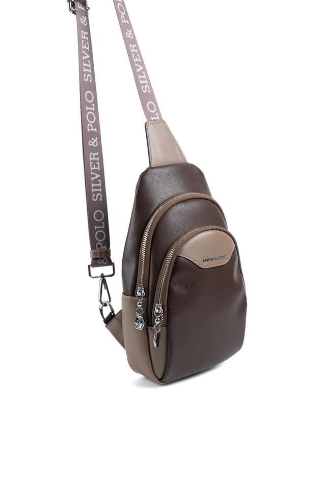 Silver & Polo SP959 Kadın Vücut Çantası Kahve