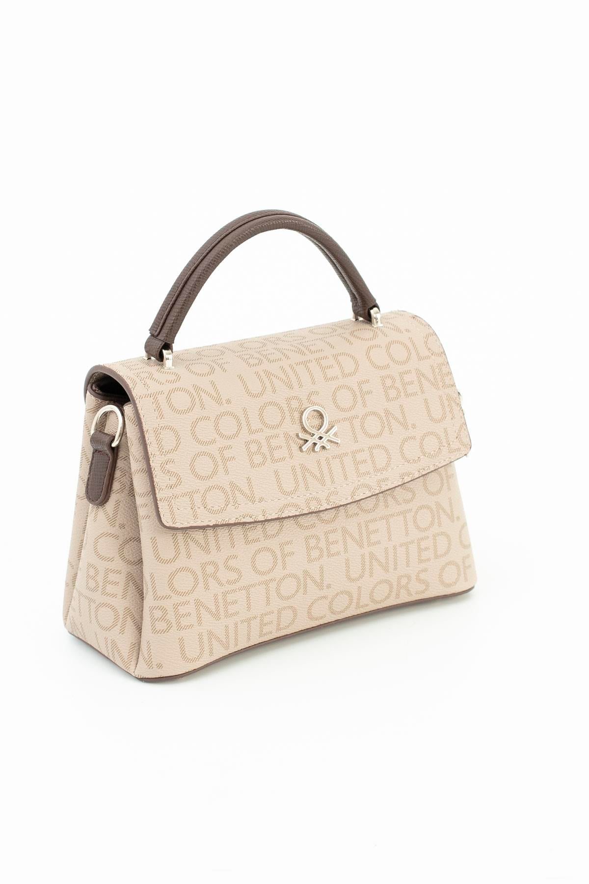United Benetton BNT1691 Kadın Çapraz Çanta Taş-Kahve