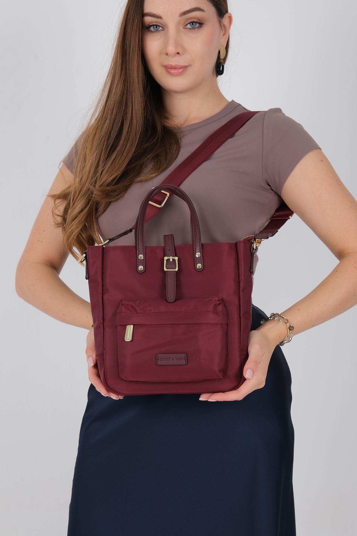 Silver & Polo 1218 Kadın El Çantası Bordo