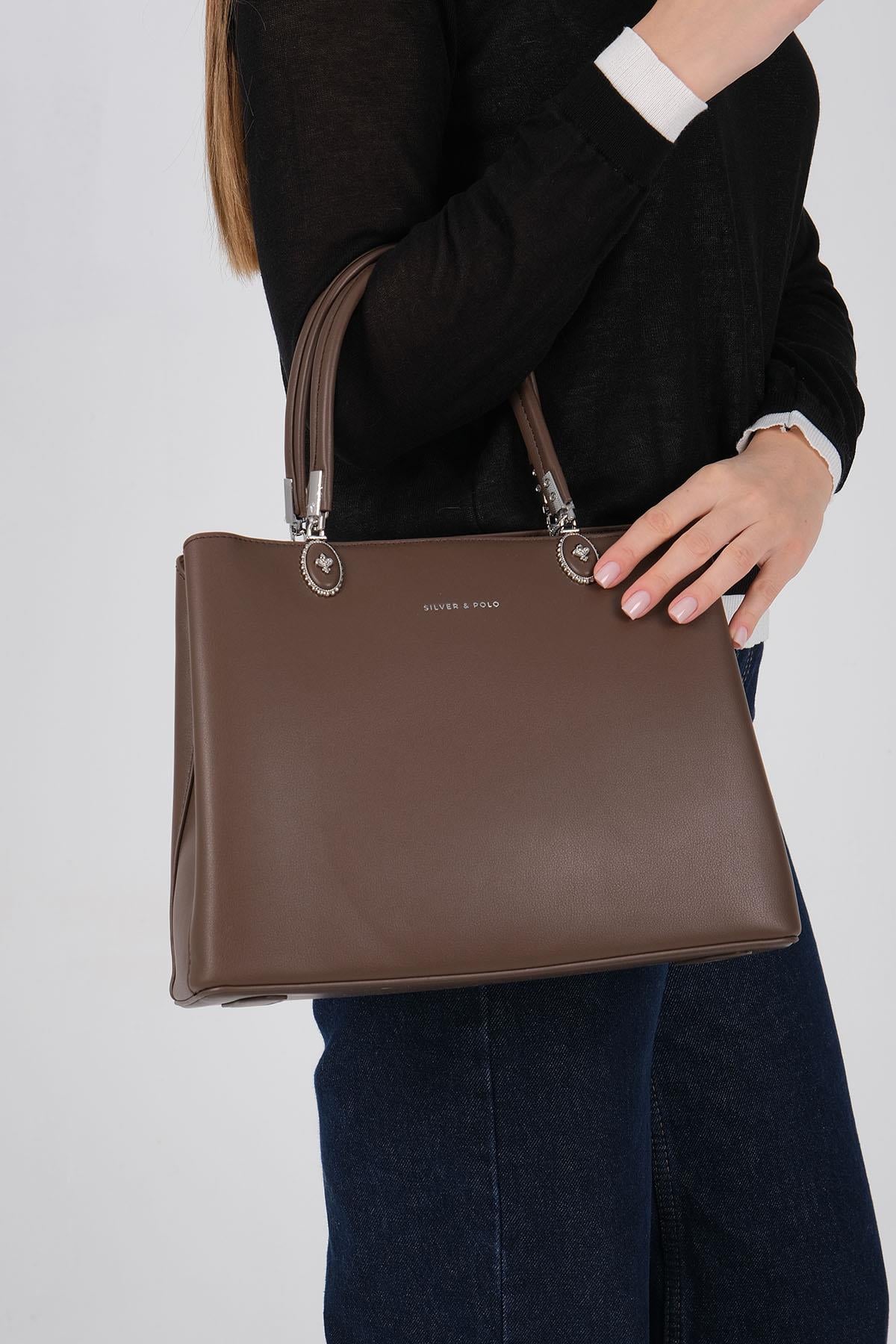 Silver & Polo 1234 Kadın El Çantası Kahve