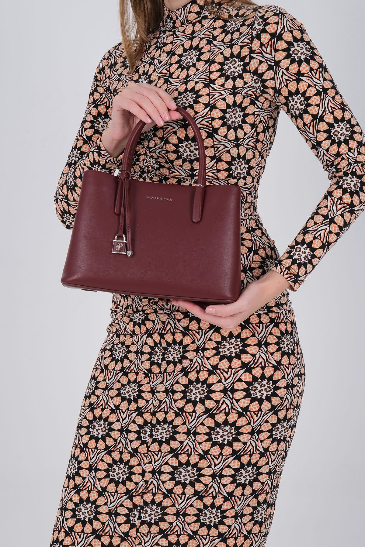 Silver & Polo 1235 Kadın El Çantası Bordo
