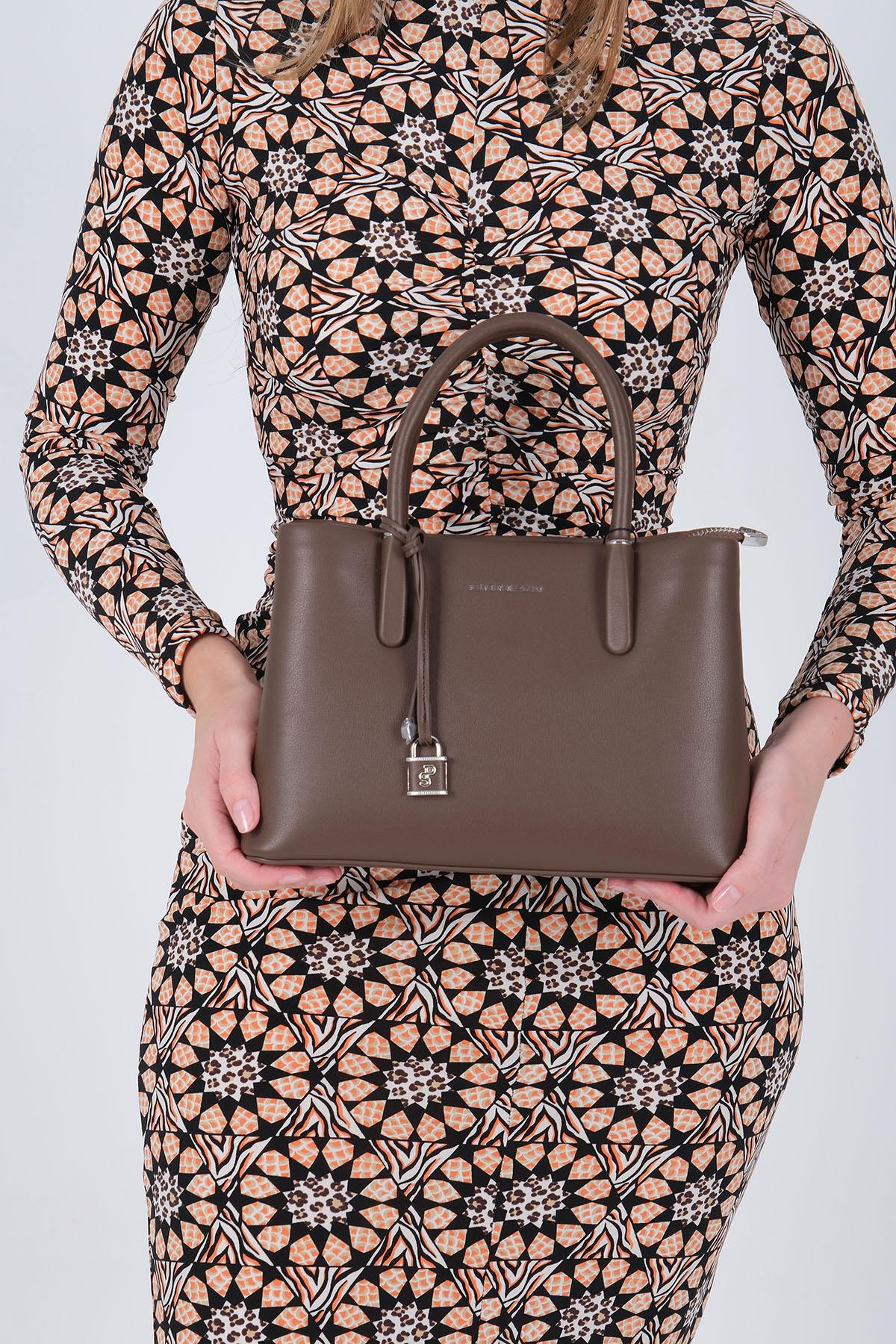Silver & Polo 1235 Kadın El Çantası Kahve