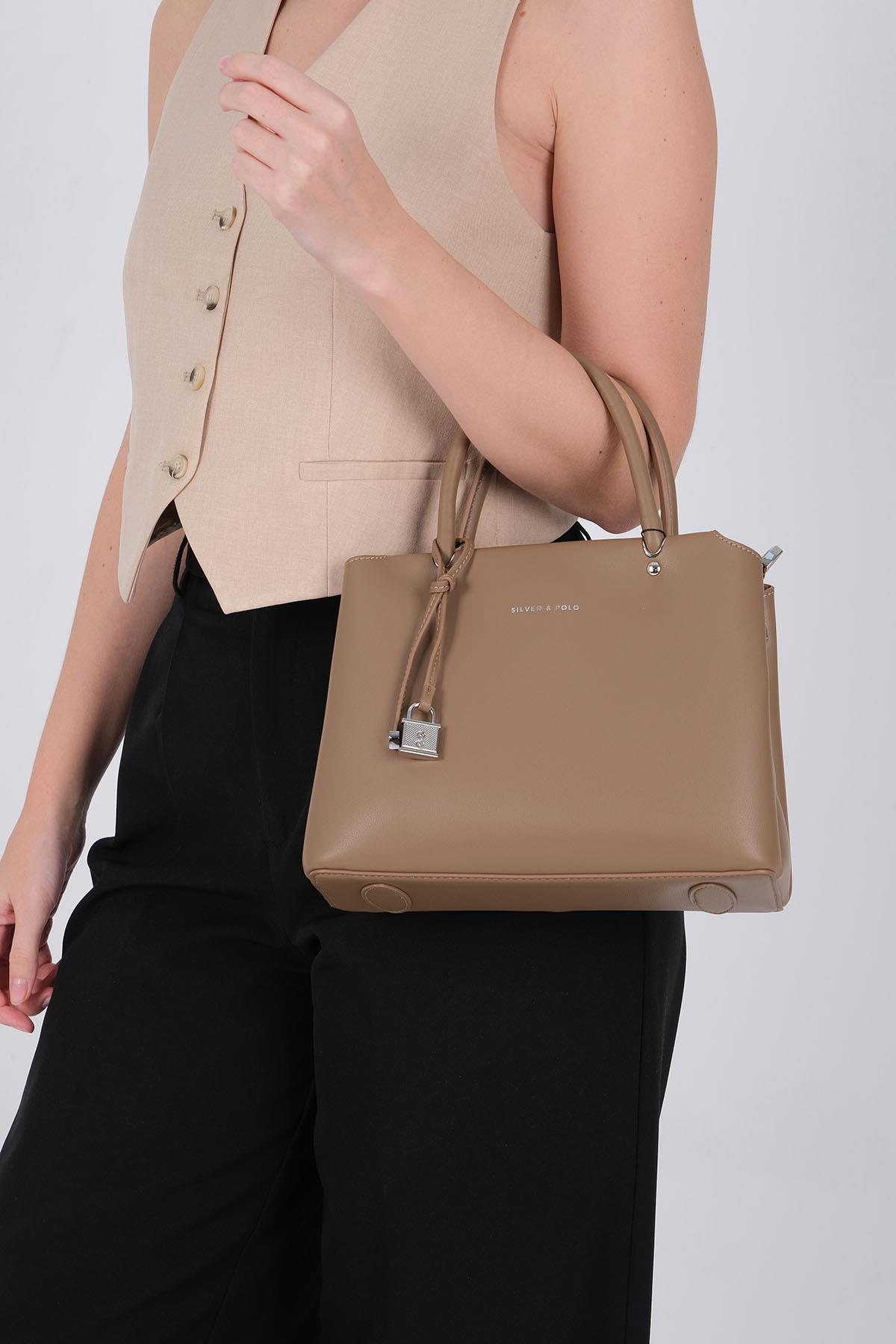 Silver & Polo 1236 Kadın El Çantası Vizon