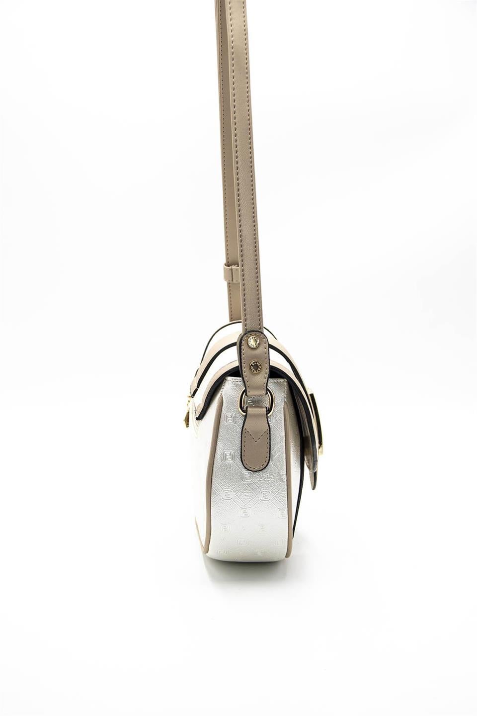 Silver & Polo SP1099 Kadın Çapraz Çanta Sedef-S.Nut