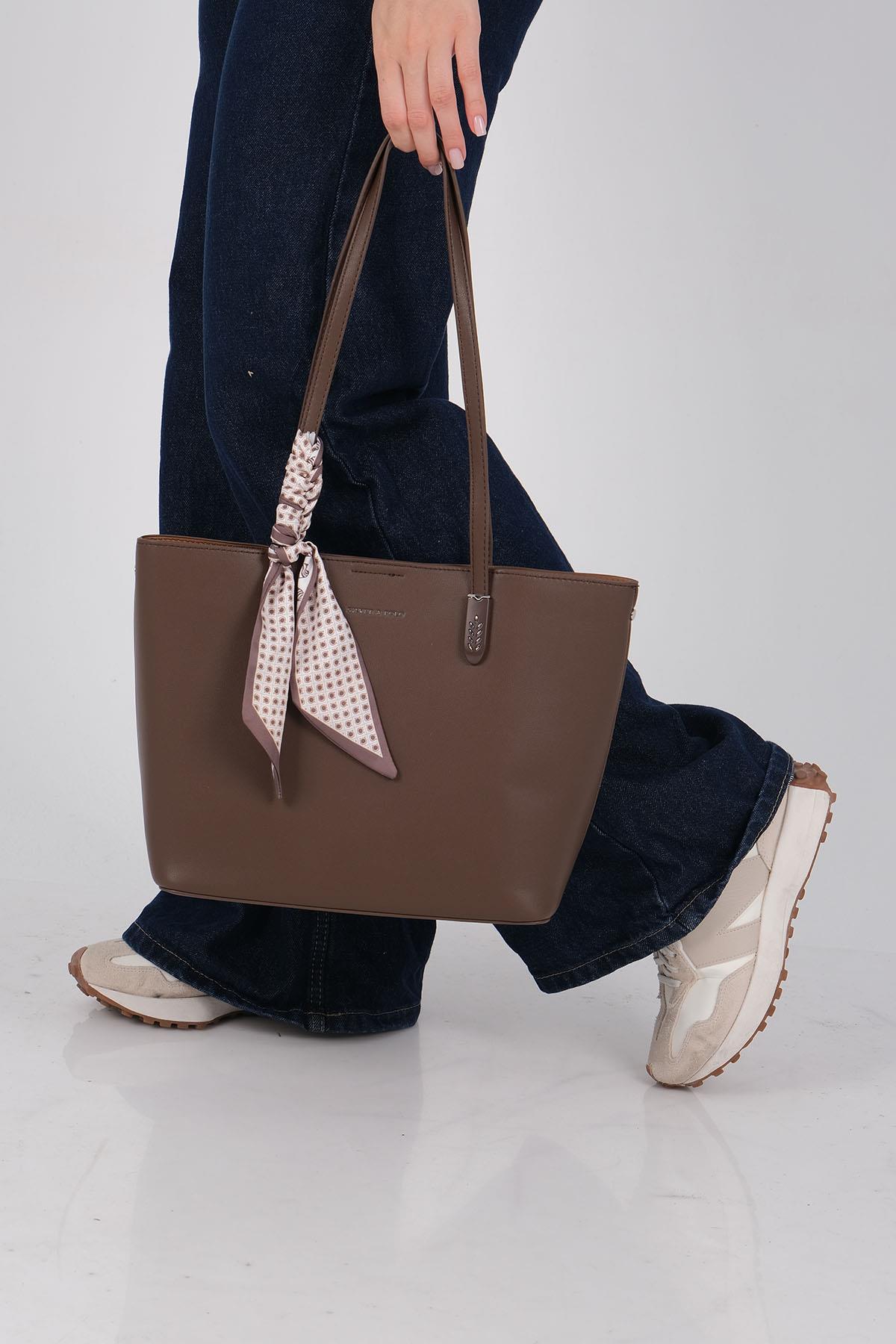 Silver & Polo 1238 Kadın Omuz Çantası Kahve