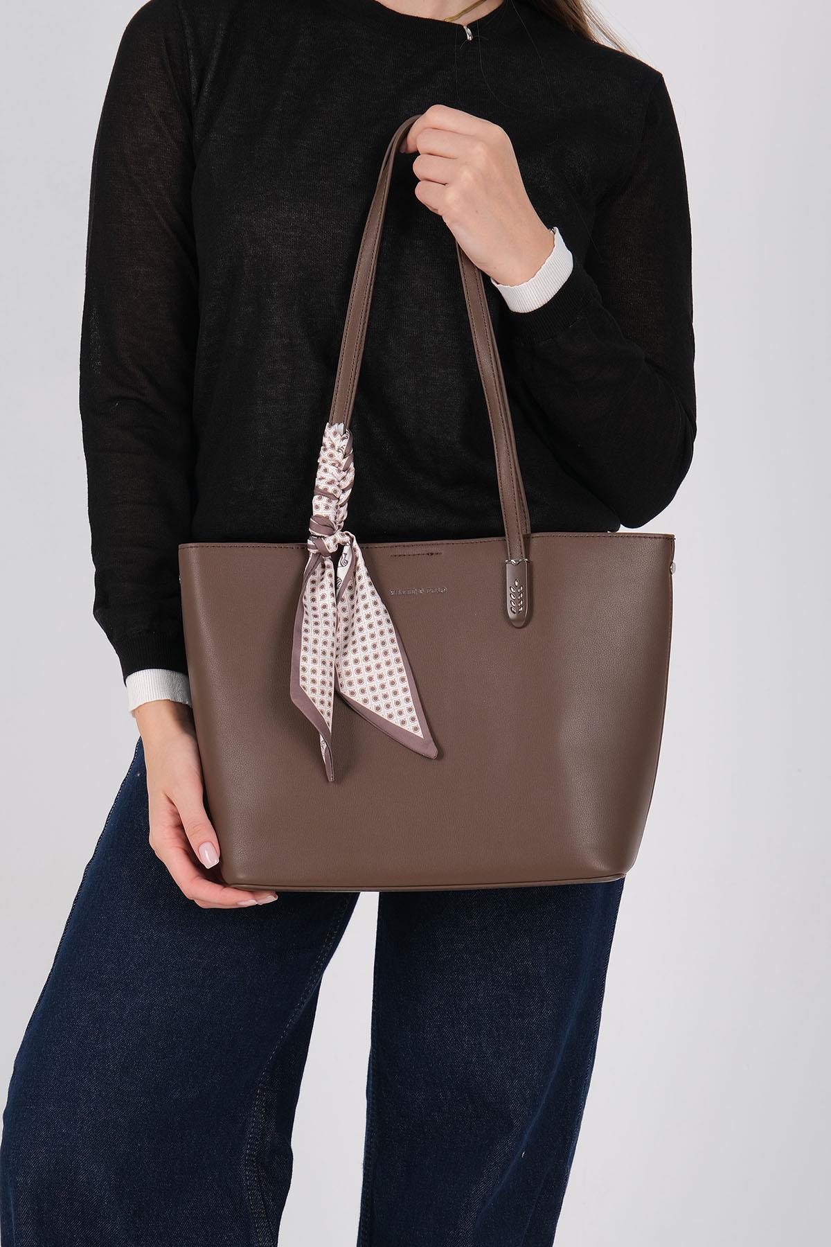 Silver & Polo 1238 Kadın Omuz Çantası Kahve