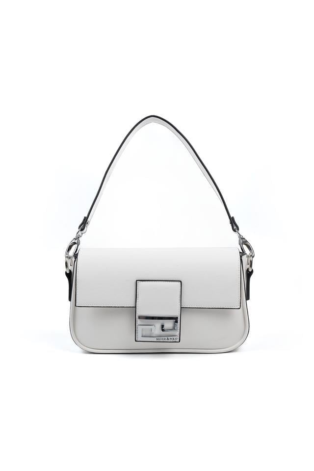Silver & Polo SP1179 Kadın Omuz Çantası Beyaz