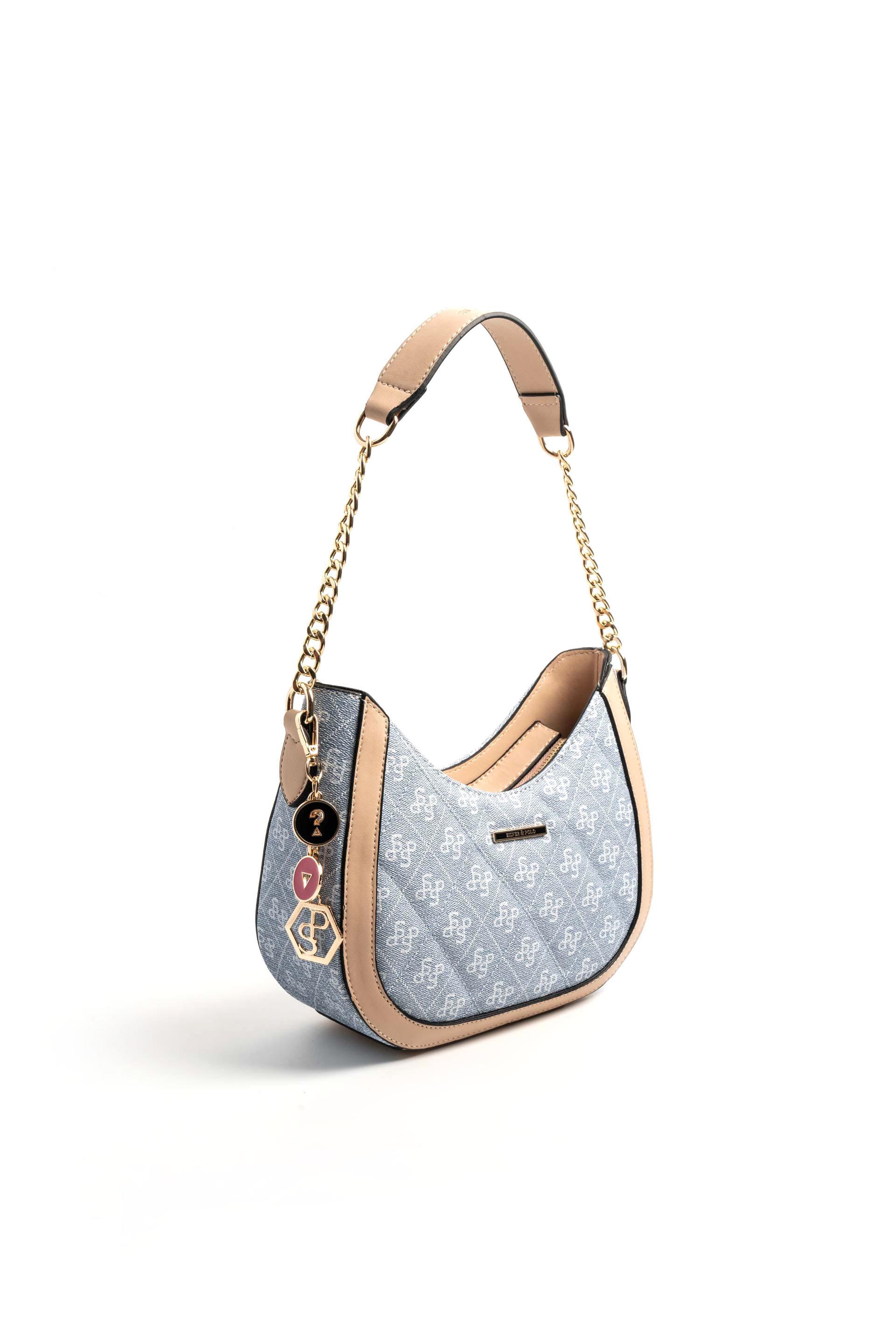 Silver & Polo SP1168 Kadın Omuz Çantası Mavi-Ten