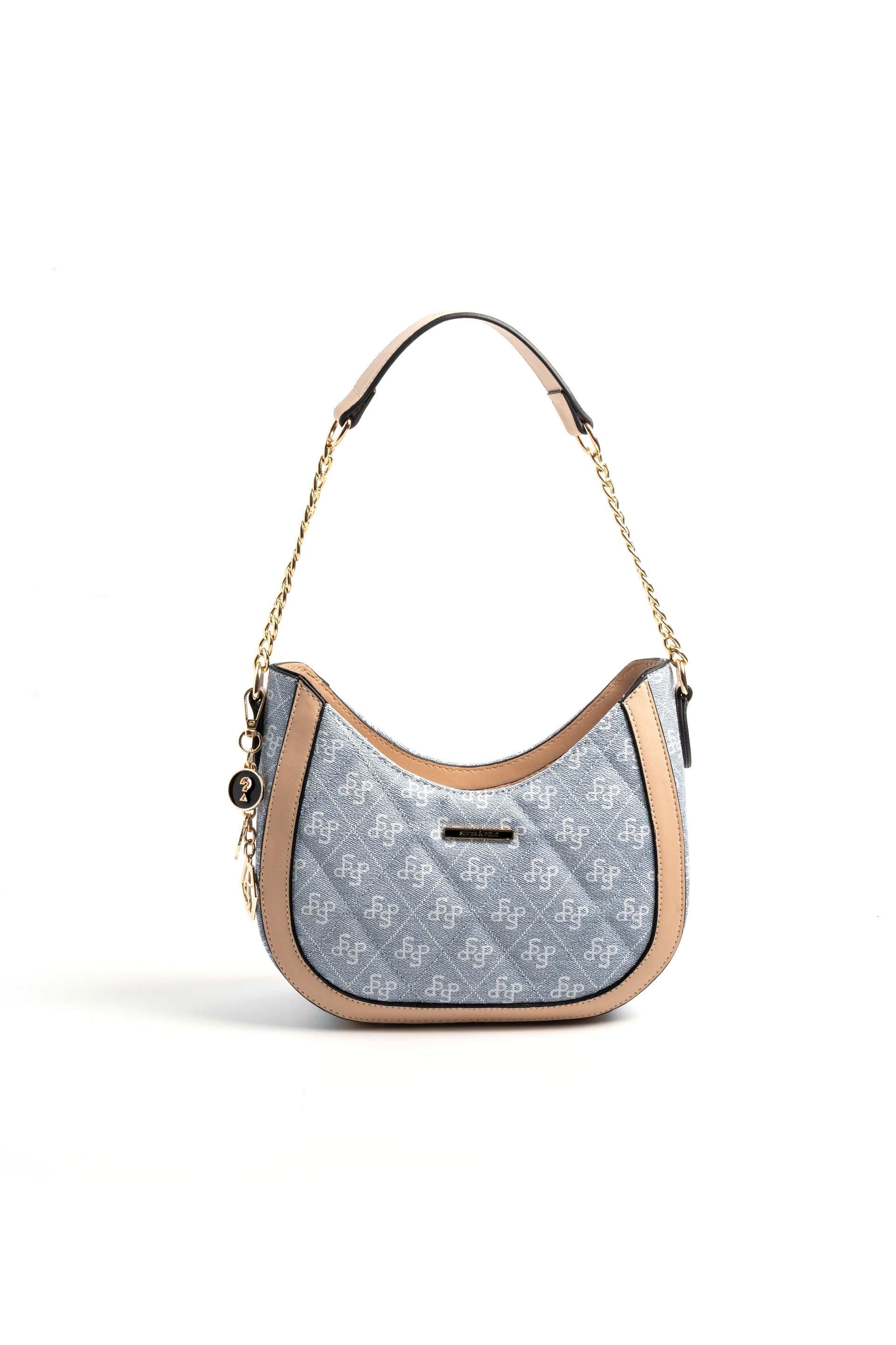 Silver & Polo SP1168 Kadın Omuz Çantası Mavi-Ten