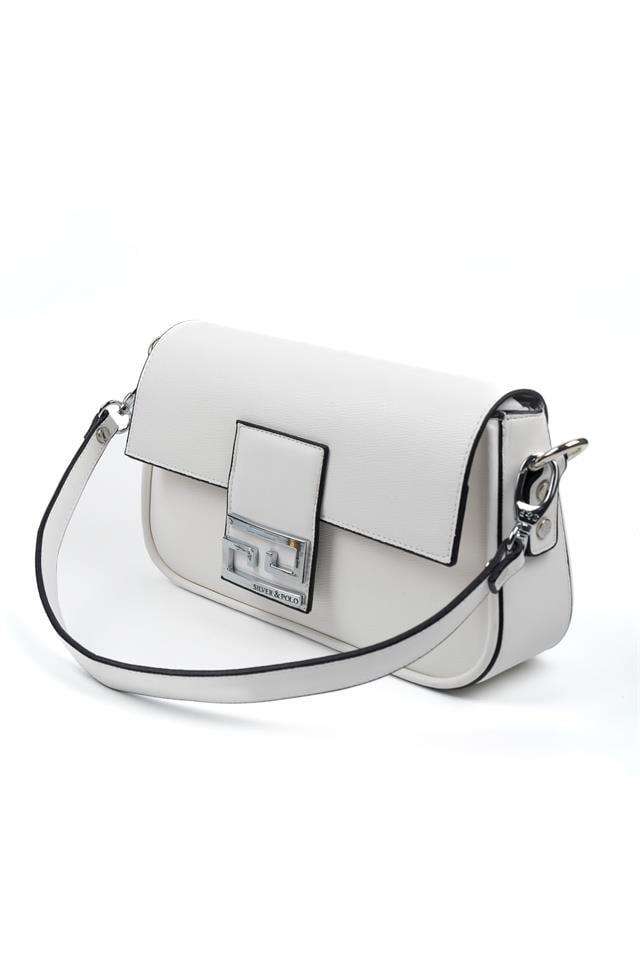 Silver & Polo SP1179 Kadın Omuz Çantası Beyaz