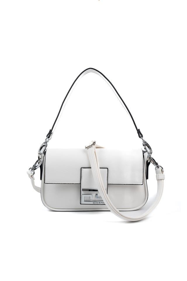 Silver & Polo SP1179 Kadın Omuz Çantası Beyaz