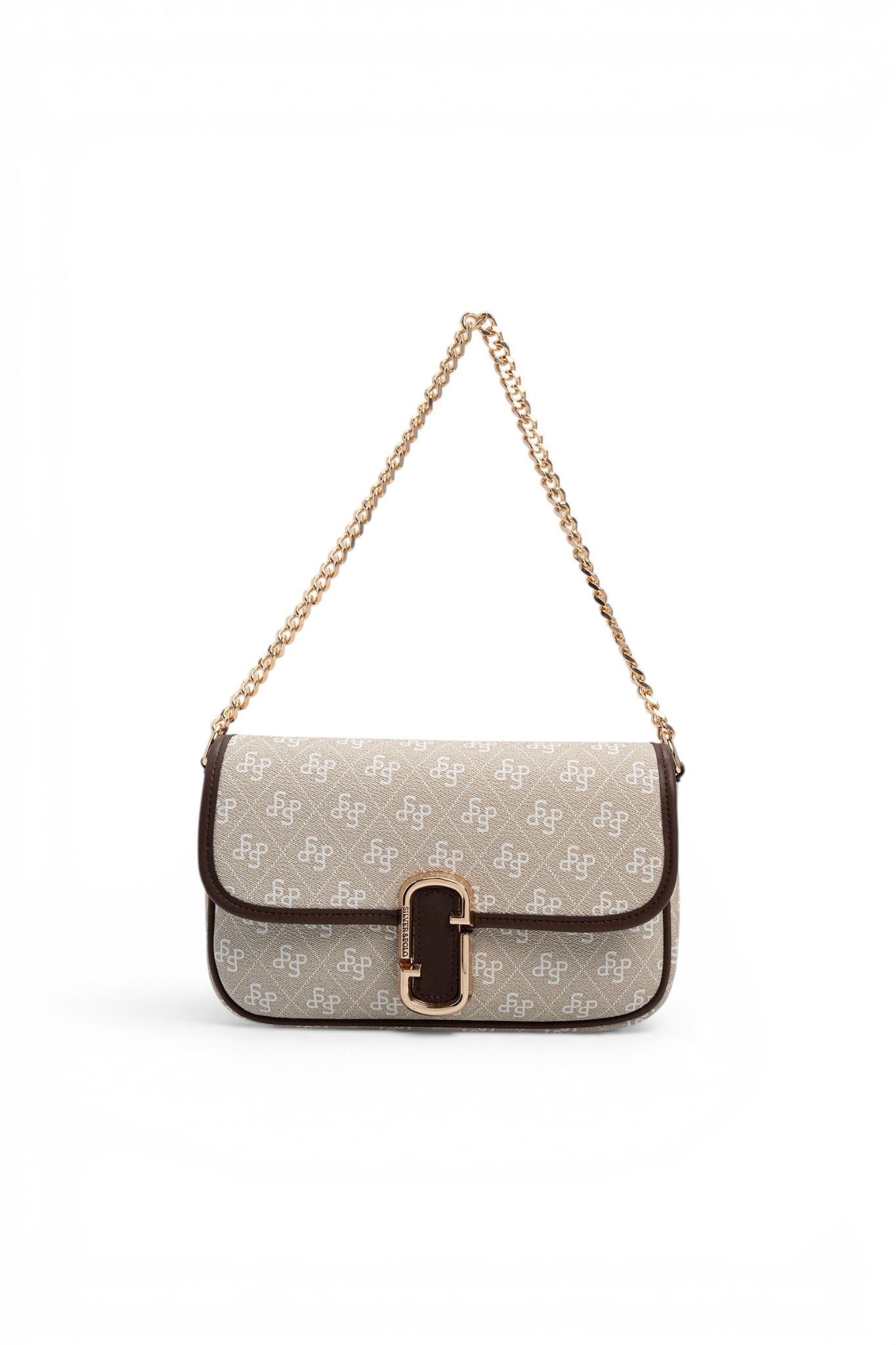 Silver & Polo SP1171 Kadın Omuz Çantası Taş-Kahve