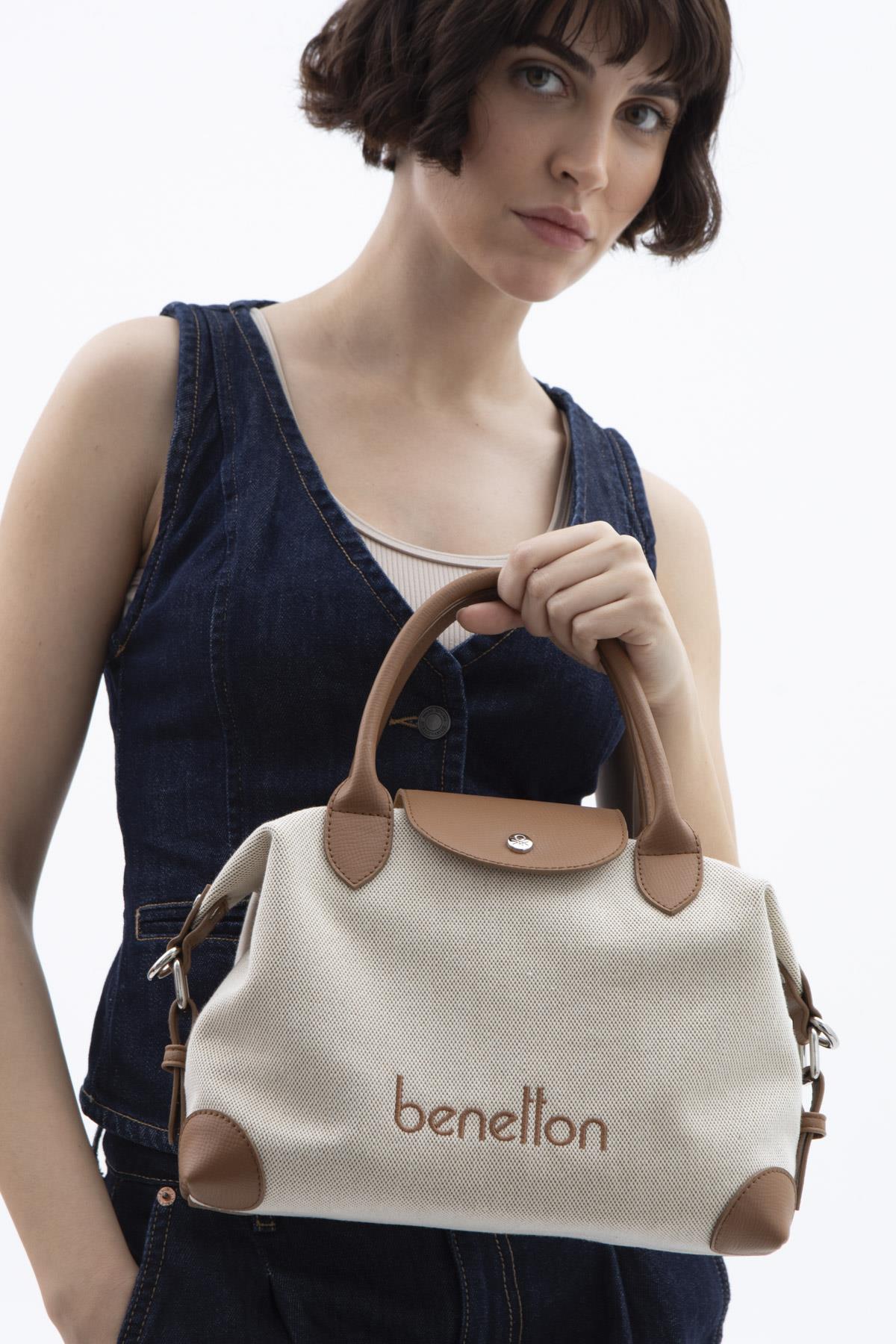 United Benetton BNT1624 Omuz Çantası Camel