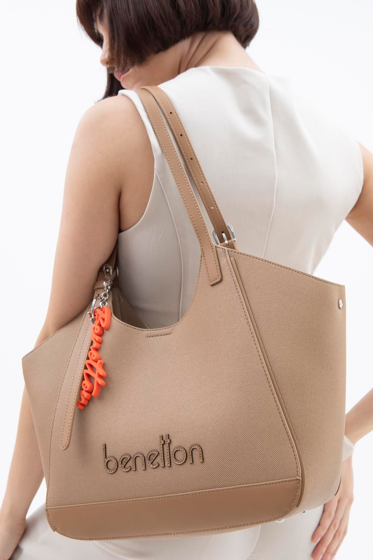 United Benetton BNT1523 Omuz Çantası Camel