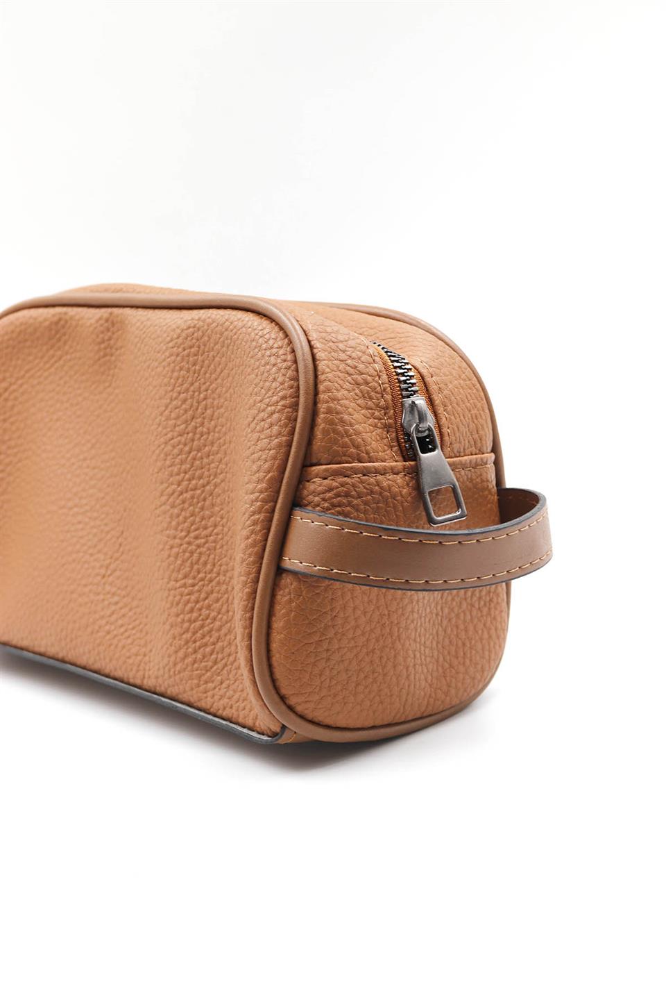 Arı Deri Erkek - Portföy & Clutch Taba TRAŞ