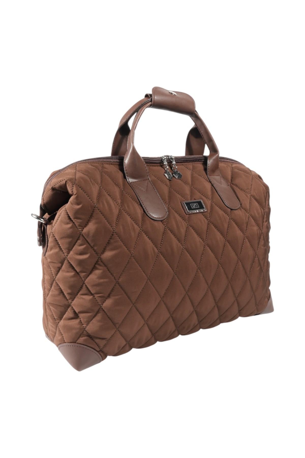 Silver & Polo SP1141 Kadın Seyahat Çantası Taba-Kahve