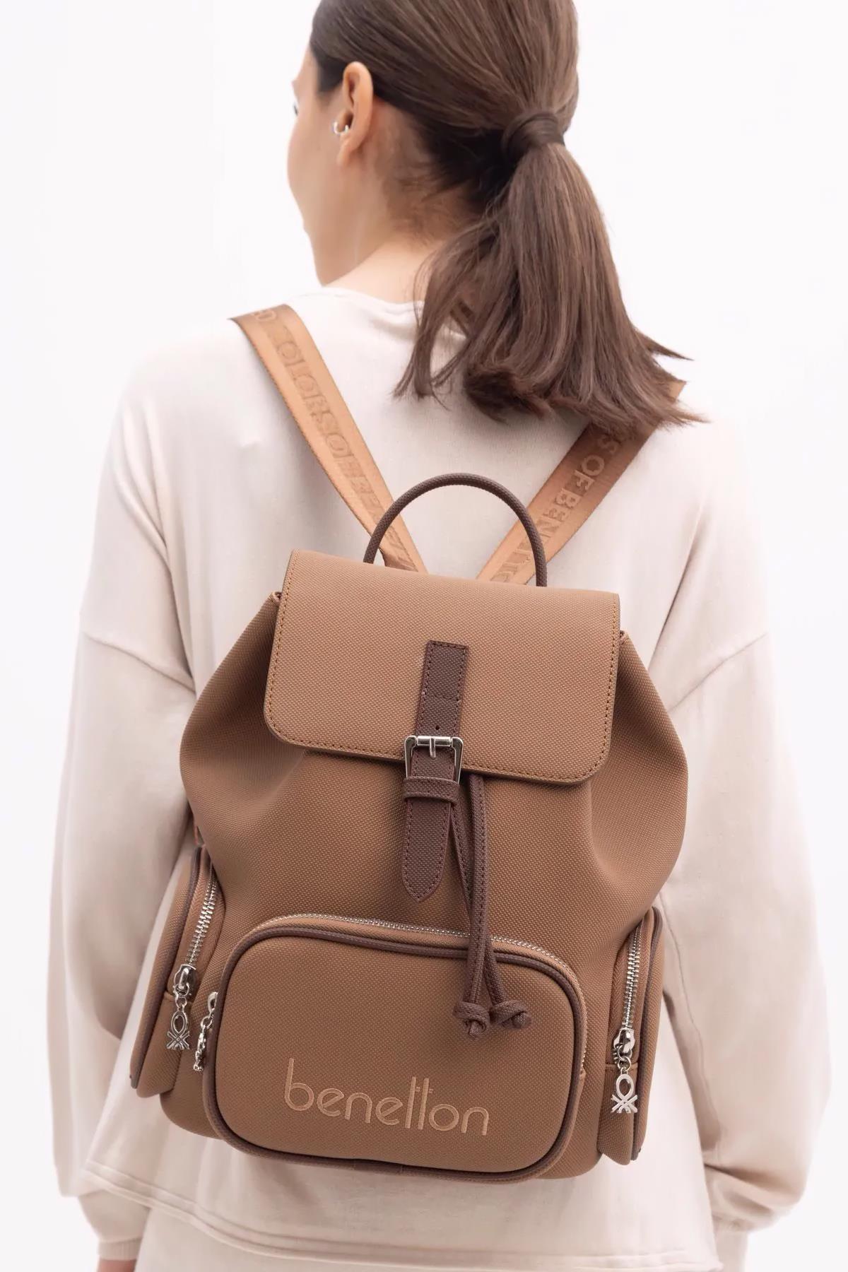 United Benetton BNT1409 Sırt Çantası Camel-Kahve