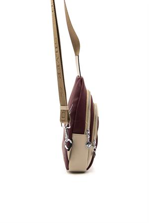 Silver & Polo SP959 Kadın Vücut Çantası Bordo-Kum