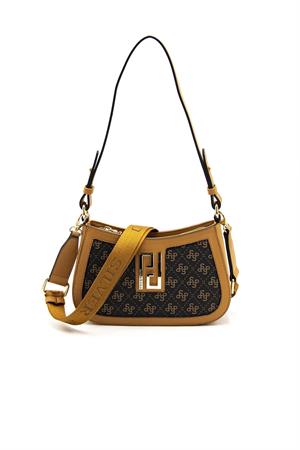 Silver & Polo SP1132 Kadın Çapraz Çanta Kahve Sarı-A.Taba
