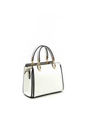 Silver & Polo SP1133 Kadın El Çantası Beyaz-A.Gri