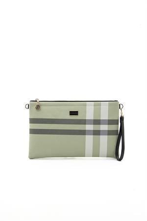 Silver & Polo SP1034 Kadın Portföy & Clutch A.Yeşil-Kemik