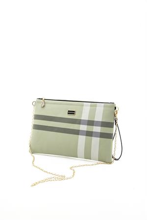 Silver & Polo SP1034 Kadın Portföy & Clutch A.Yeşil-Kemik