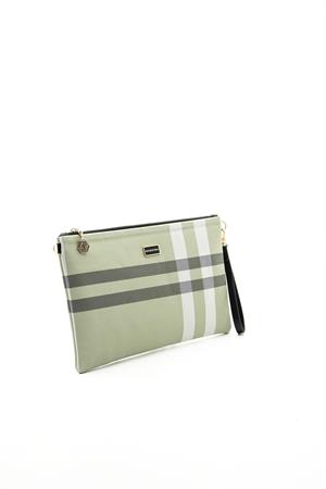 Silver & Polo SP1034 Kadın Portföy & Clutch A.Yeşil-Kemik