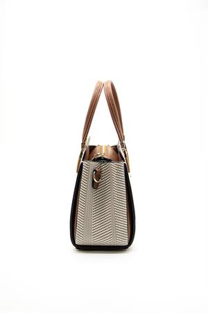 Silver & Polo SP1136 Kadın El Çantası Bej-Taba