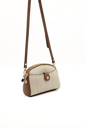 Silver & Polo SP1144 Kadın Çapraz Çanta Bej-Taba