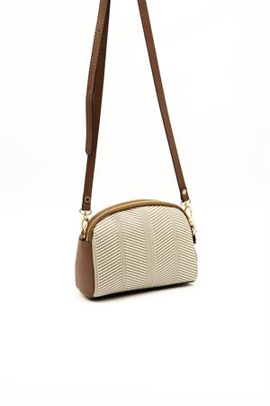 Silver & Polo SP1144 Kadın Çapraz Çanta Bej-Taba