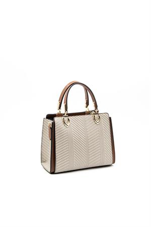 Silver & Polo SP1133 Kadın El Çantası Bej-Taba