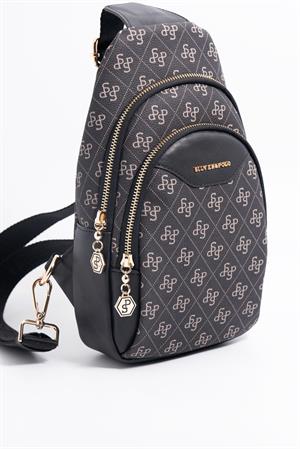Silver & Polo SP959 Kadın Vücut Çantası Füme-Siyah