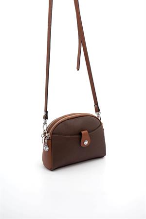 Silver & Polo SP1144 Kadın Çapraz Çanta Kahve-Taba
