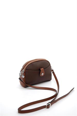 Silver & Polo SP1144 Kadın Çapraz Çanta Kahve-Taba