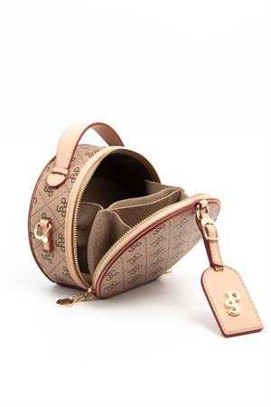 Silver & Polo SP1163 Kadın Çapraz Çanta Koyu Bej-Ten