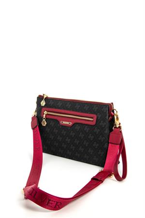 Silver & Polo SP1129 Kadın Çapraz Çanta Siyah-Bordo
