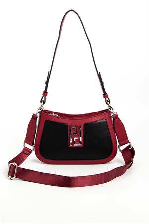 Silver & Polo SP1132 Kadın Çapraz Çanta Siyah-Bordo