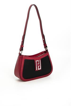 Silver & Polo SP1132 Kadın Çapraz Çanta Siyah-Bordo