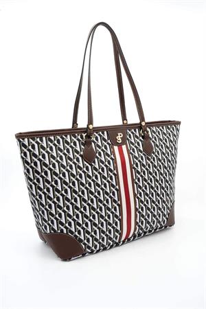 Silver & Polo SP1169 Kadın Omuz Çantası Siyah-Kahve