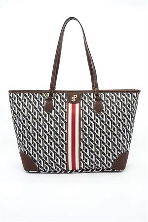 Silver & Polo SP1169 Kadın Omuz Çantası Siyah-Kahve