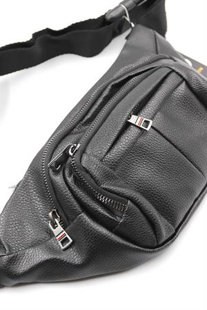 Arı Deri 814ARI Bel Çantası & FreeBag Siyah