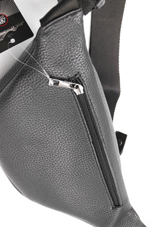Arı Deri TR2023 Bel Çantası & FreeBag Siyah