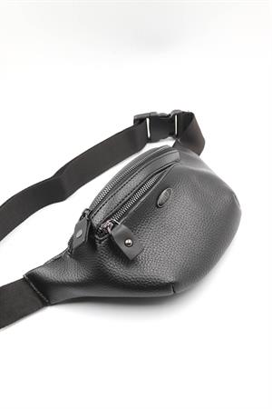 Arı Deri TR2023 Bel Çantası & FreeBag Siyah