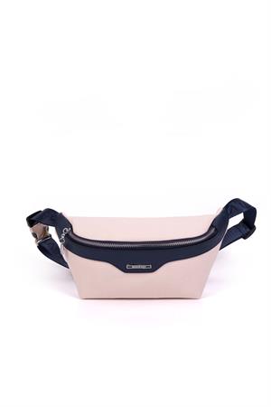 Silver & Polo SP1192 Kadın Bel Çantası Bej-Lacivert