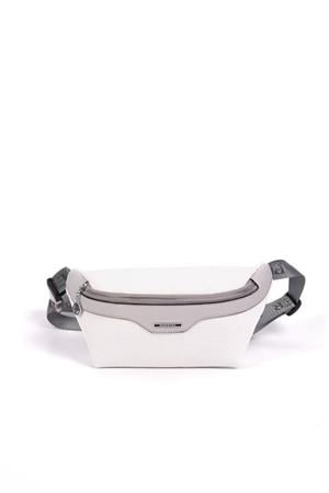 Silver & Polo SP1192 Kadın Bel Çantası Beyaz-A.Gri