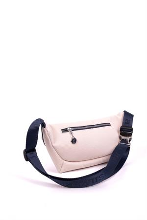 Silver & Polo SP1192 Kadın Bel Çantası Bej-Lacivert